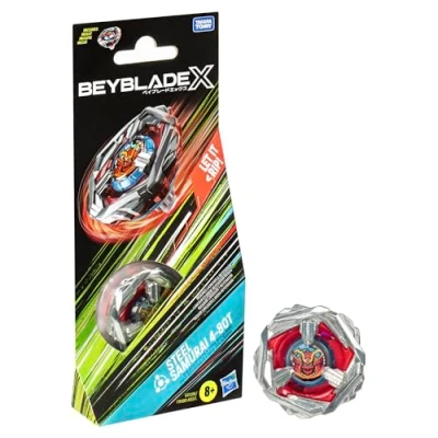 Imagen de Beyblade X, Kit de Refuerzo con Top Steel Samurai 4 80T
