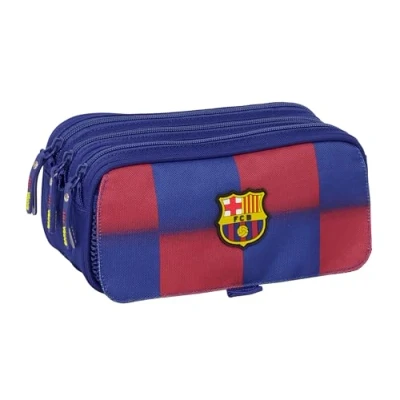 Imagen de Safta F.C. Barcelona 1ª EQUIPACIÓN 25/26 Portatodo Triple Big, Estuche Infantil, Niño, Ideal para Niños en Edad Escolar, Cómodo y Versátil, Calidad Resistencia, 21.5x8x10 cm