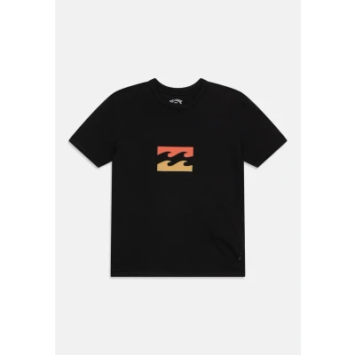 Imagen de Billabong TEAM WAVE TEES Unisex Camiseta estampada para niños, Talla: 12a, Black