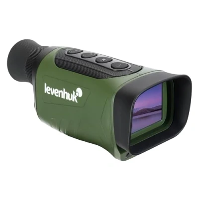 Imagen de Levenhuk Atom Digital DNM50 Monocular de Sujeción Manual, Compacto y Ligero, para Visión Diurna Nocturna, con Grabadora Fotos Vídeos