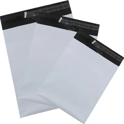Imagen de HVDHYY Sobres Envio de Plástico, Bolsas Envios Paquetes Ropa,Bolsas Correo Mixto Embalaje,Sobres Vinted Autoadhesiva, Prueba Manipulaciones Impermeable 25 * 35cm/32 45cm/35 50cm 30pcs