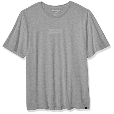 Imagen de Hurley M Dri fit O&amp;o Small Box S/S tee Camisetas, Hombre, Dark Grey htr, S