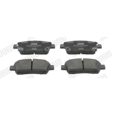 Imagen de JURID 572405J Juego de pastillas freno con avisador acústico desgaste sin accesorios TOYOTA: Corolla IX Hatchback, Yaris I Hatchback