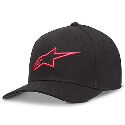 Imagen de Alpinestars, Ageless Curve, Gorra De Beisbol, Negro/Rojo, 23X, Hombre, Talla única
