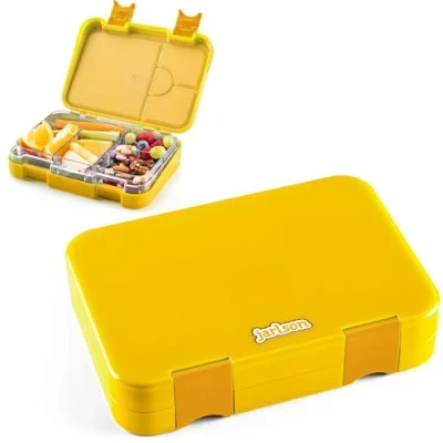 Imagen de Jarlson® fiambrera para niños con 6 compartimentos TONI de tritan caja almuerzo a prueba fugas Lunch box jardín infantes, escuela
