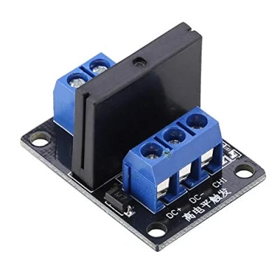 Imagen de Fafeicy DC 5V Disparador de alto nivel 1 canal Módulo relé estado sólido 250VAC 2A Salida con fusible, 12g(5V)