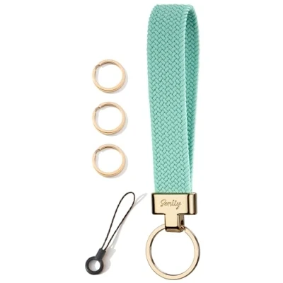 Imagen de SENLLY Llavero de Pulsera, Estirable Correa Cordón para la Muñeca Llaves, Original Elástico Diseño Anticaída.