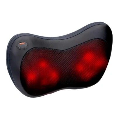 Imagen de Grundig Masajeador de Cervical y Espalda para Aliviar el Dolor Muscular con 4 Cabezas Masaje Calefacción Infrarroja 2 Enchufes (Incl. Enchufe Coche)