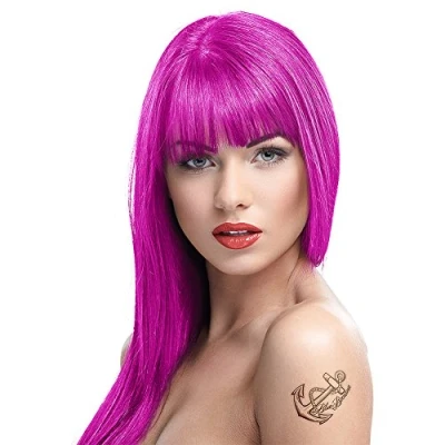 Imagen de 2 x Crazy Color Semi Permanent Hair Colour Dyes by Renbow 100ml Pinkissimo 42