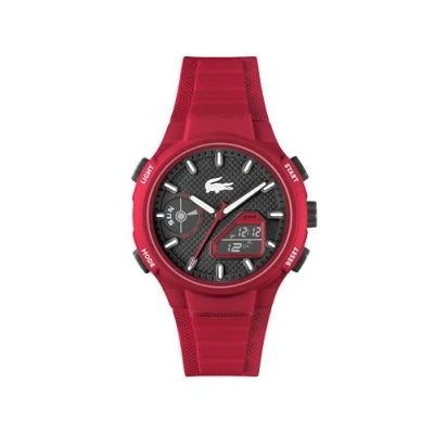 Imagen de Lacoste Reloj de Cuarzo Multifuncional Analógico Digital para hombre Colección LC33 Collection con Correa en silicona