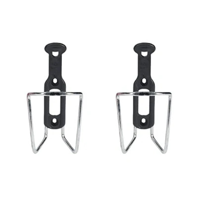 Imagen de ZEFAL Pack ALU Plast 124 de Dos portabidones Portabidón Bicicleta Aluminio para Todo Tipo Bicicletas Ligero y Resistente Plata