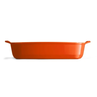 Imagen de Emile Henry EH769652 Bandeja para horno (rectangular, 36,5 x 23,5 cm), diseño de Toscana