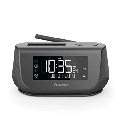 Imagen de Hama Radio Digital DR36SBT FM/Dab/Dab+/Bluetooth® (Función de Carga USB o Pilas, Múltiples Cadenas a Nivel Nacional) Negro
