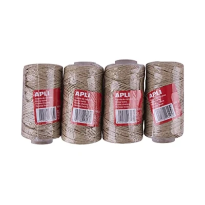 Imagen de APLI 18962 Pack 4 bobinas Cuerda de cáñamo 100 g / 80 m por Bobina