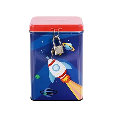 Imagen de I TOTAL® Divertido Salvavidas con candado y Llaves/Monedero de Metal Cierre Space Adventure