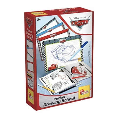 Imagen de Liscianigiochi Mickey Mouse Lisciani Disney Cars Pocket Drawing School(Escuela de Dibujo) Juego Creativo para niños a Partir 3 años (92208), Color Bolsillo, M