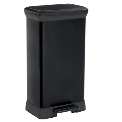 Imagen de Curver Papelera Decobin 50 L Rect Carbono, Negro, 80% Material Reciclado, 39 x 29 72 Cm(version antigua)