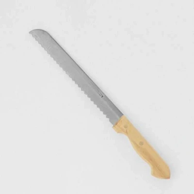 Imagen de PALLARES SOLSONA Cuchillo para Pan, Mango de boj, Acero Inoxidable, 20cm.