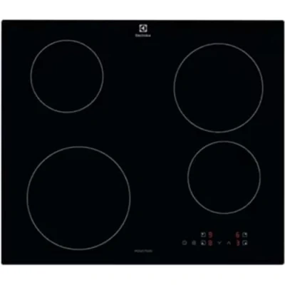 Imagen de Electrolux Serie 300 Placa de cocción inducción con 4 fuegos empotrados, EIB60424CK, mandos SliderTouch, 60 cm, 590 x 520 mm, negro