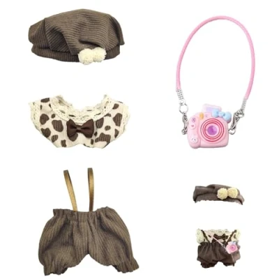 Imagen de AOMAIGAD Ropa de muñeca 17 cm, Labubu Ropa, Peluche cm para Labubu, Disfraces muñecas Niños y Niñas Los Mejores Regalos (E No Incluido con Juguetes Felpa)
