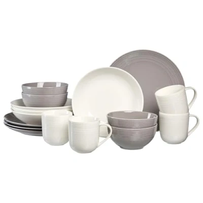 Imagen de Ritzenhoff &amp; Breker Levi Copa de vino, porcelana, gris/blanco, 45x26x34 cm