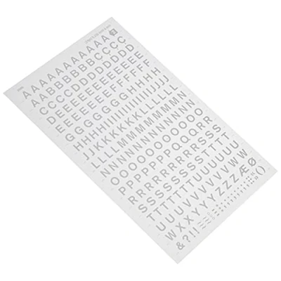 Imagen de APLI DDB2F Letras transferibles mayúsculas blancas 6 mm, 258 caracteres