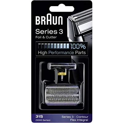 Imagen de Braun Combi pack flex integral contour 31s láminas y cuchillas color plata 4210201072829