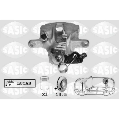 Imagen de SASIC 6506079 Pinza de freno Eje trasero, derecha VOLKSWAGEN: Transporter 4 Bus, 4, Sharan I, SEAT: Alhambra I