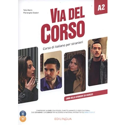 Imagen de Via Del Corso A2 Libro Dello Studente De Esercizi + 2cd Dvd