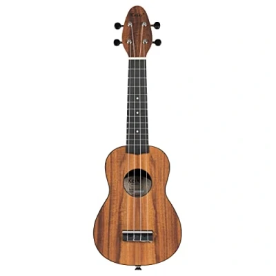 Imagen de Ortega Guitars Ukelele Soprano Keiki K3 incluye afinador, 5 puas de grosor medio y funda estilo bolsa con cuerdas logo acacia, ACA