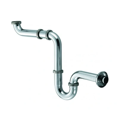 Imagen de Hansgrohe 53002000 Sifón en S para lavabos estándares, Cromo, 10.2 cm