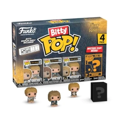 Imagen de Funko Bitty Pop! Lord of The Rings Samwise 4PK​ Y una Minifigura Misteriosa Sorpresa 0.9 Inch (2.2 Cm) el Señor de los Anillos Coleccionable Repisa Apilable Incluida Idea Regalo
