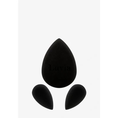 Imagen de Luvia Beauty Blender Juego de 3 esponjas maquillaje en color negro, esponja supersuave 2 tamaños para una aplicación precisa y amplia cosméticos