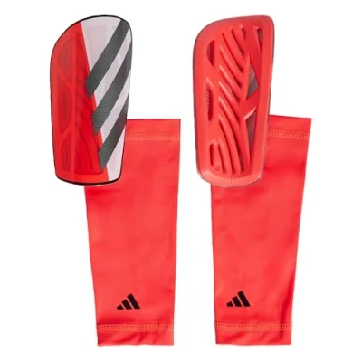 Imagen de adidas Performance TIRO Shinguard League Unisex Espinilleras, Talla: Medium, Lucid red/white/black