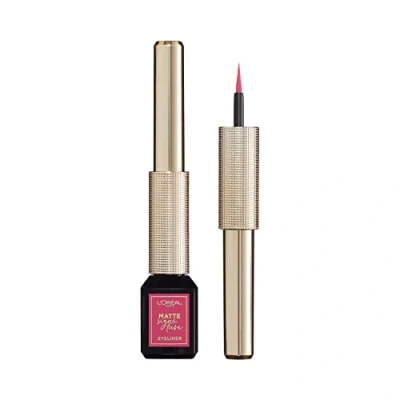Imagen de L’Oréal Paris, Delineador de Ojos Líquido Matte Signature Liner, Acabado Mate, Trazo Preciso, Larga Duración, Resistente al Agua, Tono Nu 09 Fucsia