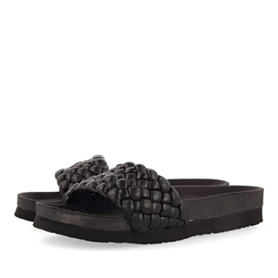 Imagen de Chanclas Negras Tipo Bio con Pala Trenzada para Mujer Menard