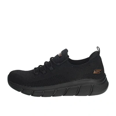 Imagen de Skechers Bobs B Flex Color Connect, Sneaker Mujer, Black Engineered Knit/Trim, 35 EU