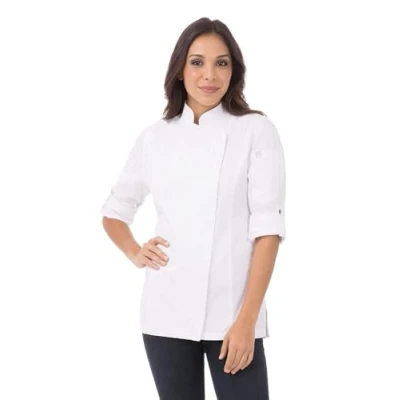 Imagen de Chef Works Abrigo de Hartford Chaqueta, Blanco, S para Mujer