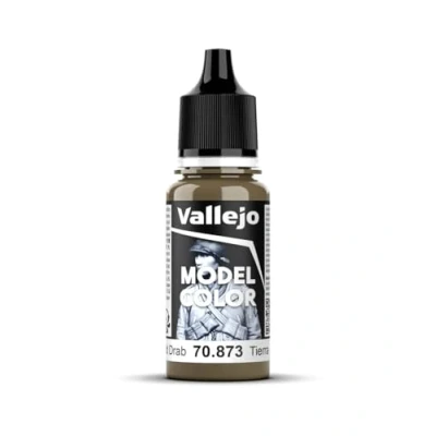 Imagen de Vallejo Model Color Pintura Acrílica Gris (Kaki Grey) Acabado Mate, 18 ml. Autonivelante y Sistema BSL para Modelismo Figuras