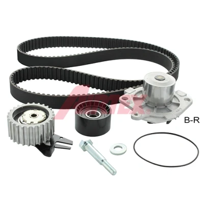 Imagen de AIRTEX WPK 1595R03 Bomba de Agua + Kit Distribucion FIAT: Doblo I Familiar, Punto II Hatchback, Cargo