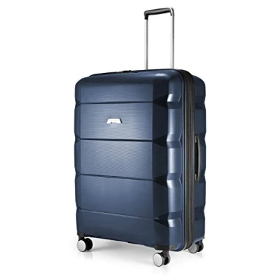Imagen de Hauptstadtkoffer Britz Handgepäck mit Laptop Fach, Rollkoffer Reisekoffer Erweiterbar, TSA, 4 Rollen, Blue, 77 cm, Equipaje de Mano