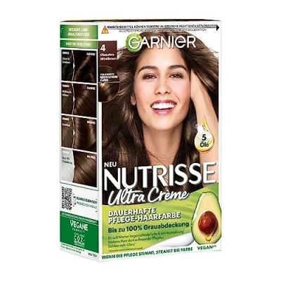 Imagen de Garnier nutrisse Crema coloration Medio de Color marrón 40, Coloración para pelo Permanente cabello (con 3 Nährenden Aceites) 1 pieza