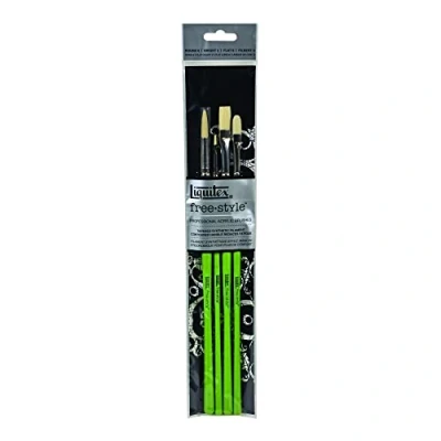 Imagen de Liquitex Freestyle Pack de 4 pinceles tradicionales
