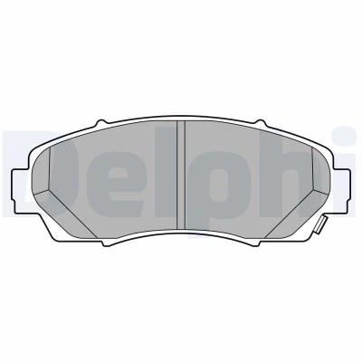 Imagen de DELPHI LP3613 Juego de pastillas freno con avisador acústico desgaste Chapa antichirridos accesorios HONDA: CR V 5