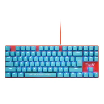 Imagen de FRTEC Teclado Mecanico Gaming con Cable, Dragon Ball Super Goku Compatible PC, Mac, PS5, Switch, Xbox Series SX (QWERTY)