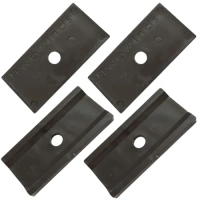 Imagen de Twowinds Soporte Protección Rail Compatible con VW T5 T6 Multivan Transporter California Carril Base Sujeción Carga Riel Guía Corredera Fijación Mueble, Frigo, Potty (4 piezas)