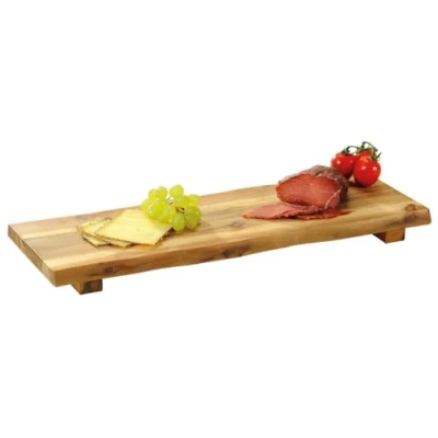 Imagen de Kesper 28470 Tabla de servir con patas madera acacia, 53 x 19 4 cm