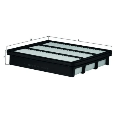 Imagen de MAHLE ORIGINAL LX 2821 Filtro de aire 42,5 210 244,5 Cartucho filtrante HYUNDAI: Terracan, Terracan Furgón / SUV