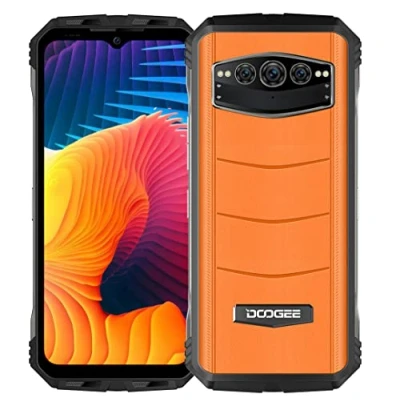Imagen de DOOGEE 5G Teléfono Resistente V30, eSIM, Dimensity 900 8GB+256GB, 6.58&#039;&#039; 120Hz FHD+, 108MP Triple Cámara (Visión Nocturna 20MP), Batería 10800mAh, Android 12, Impermeable, NFC GPS Naranja