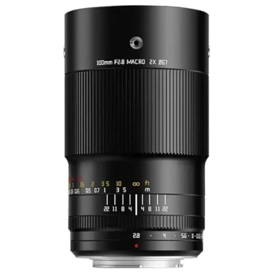 Imagen de TTArtisan Lente Macro de 100 mm F2.8 con Cuerpo Metal Soporte Zapata fría Compatible Sony E Mount Negro